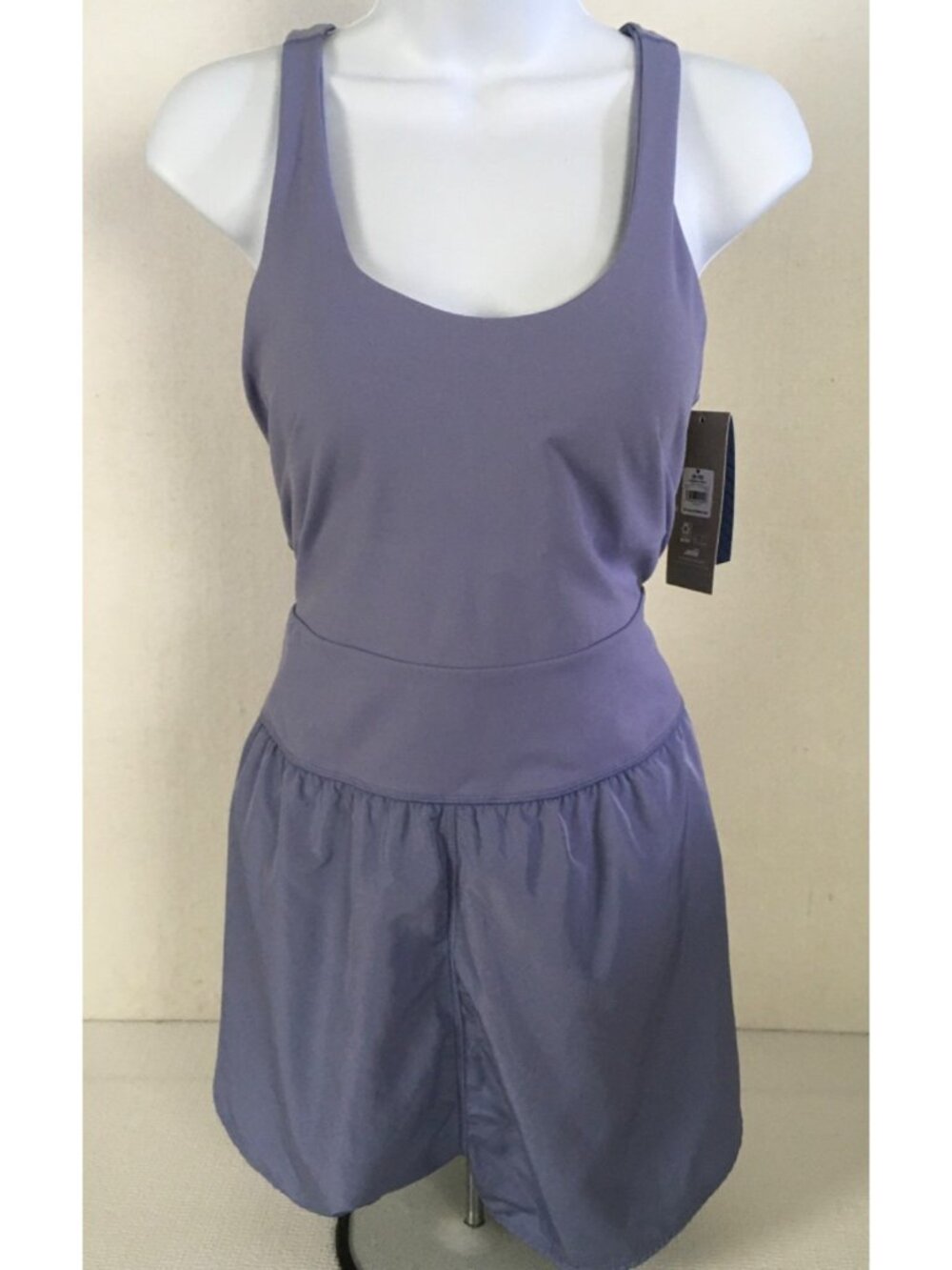 Avia Crossback Romper Size XL 16-18 Purple  Zippered Pocket Moisture Wicking New